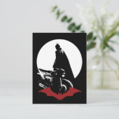 Die Batman Motorrad-Silhouette Postkarte (Stehend Vorderseite)
