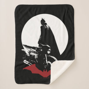 Die Batman Motorrad-Silhouette Sherpadecke