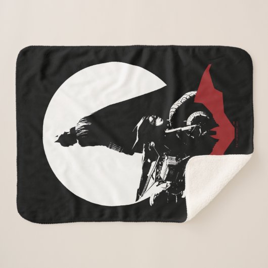 Die Batman Motorrad-Silhouette Sherpadecke (Vorderseite (Horizontal))