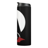 Die Batman Motorrad-Silhouette Thermosbecher (Nach rechts gedreht)