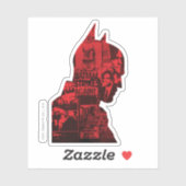 Die Batman Newspaper-Silhouette Aufkleber (Blatt)