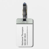 Die Batman Newspaper-Silhouette Gepäckanhänger (Rückseite vertikal)