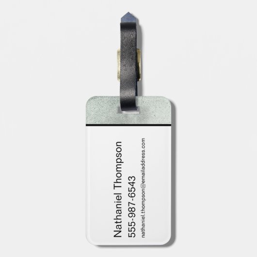 Die Batman Newspaper-Silhouette Gepäckanhänger (Rückseite vertikal)