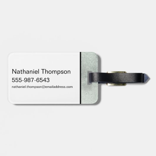 Die Batman Newspaper-Silhouette Gepäckanhänger (Rückseite horizontal)