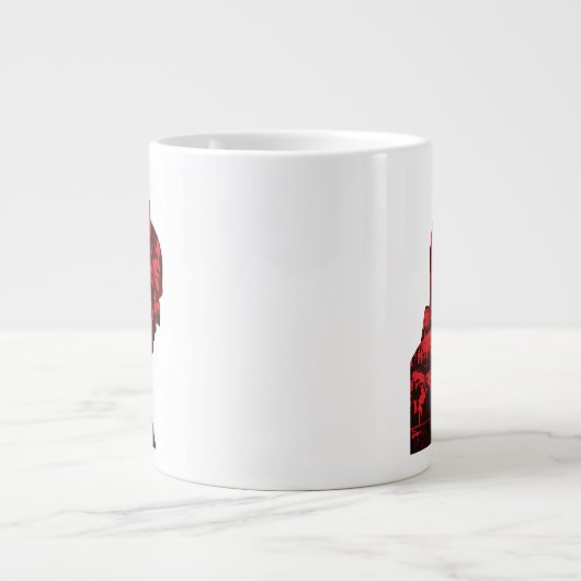 Die Batman Newspaper-Silhouette Jumbo-Tasse (Vorderseite)