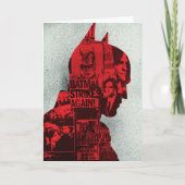 Die Batman Newspaper-Silhouette Karte (Vorderseite)