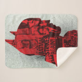 Die Batman Newspaper-Silhouette Sherpadecke (Vorderseite (Horizontal))