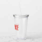 Die Batman-Silhouette der Rache Acryltrinkbecher (Links)