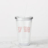 Die Batman-Silhouette der Rache Acryltrinkbecher (Rückseite)