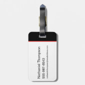 Die Batman-Silhouette der Rache Gepäckanhänger (Rückseite vertikal)