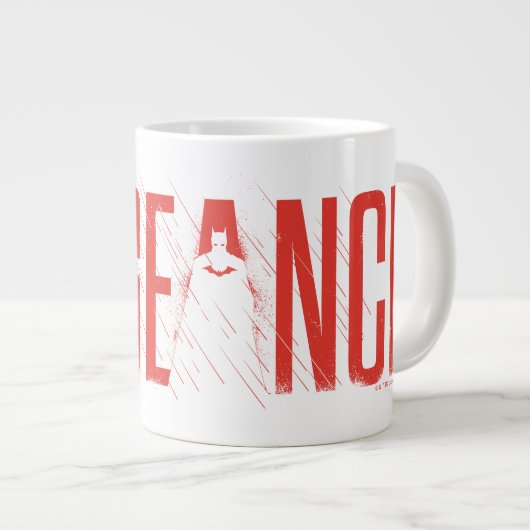 Die Batman-Silhouette der Rache Jumbo-Tasse (Vorderseite Rechts)