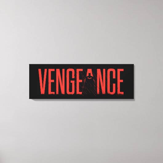 Die Batman-Silhouette der Rache Leinwanddruck (Vorderseite)