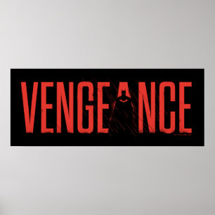 Die Batman-Silhouette der Rache Poster