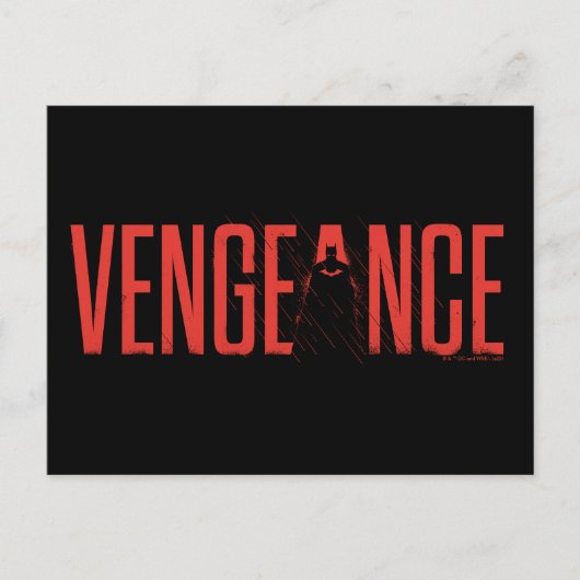 Die Batman-Silhouette der Rache Postkarte (Vorderseite)