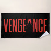 Die Batman-Silhouette der Rache Strandtuch (Vorderseite)