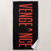 Die Batman-Silhouette der Rache Strandtuch (Vorderseite)