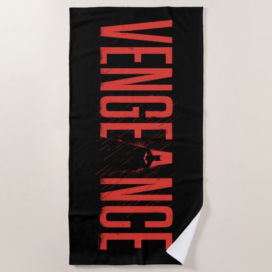 Die Batman-Silhouette der Rache Strandtuch (Vorderseite)