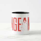 Die Batman-Silhouette der Rache Tasse (Zentrum)