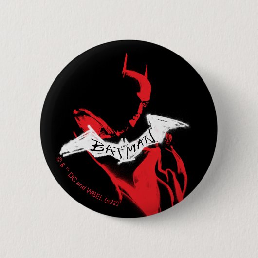 Die Batman Spraypaint-Kontur Button (Vorderseite)