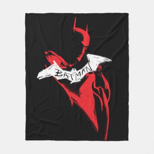 Die Batman Spraypaint-Kontur Fleecedecke (Vorderseite)