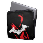 Die Batman Spraypaint-Kontur Laptopschutzhülle (Vorderseite Links)