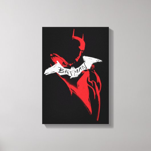 Die Batman Spraypaint-Kontur Leinwanddruck (Vorderseite)