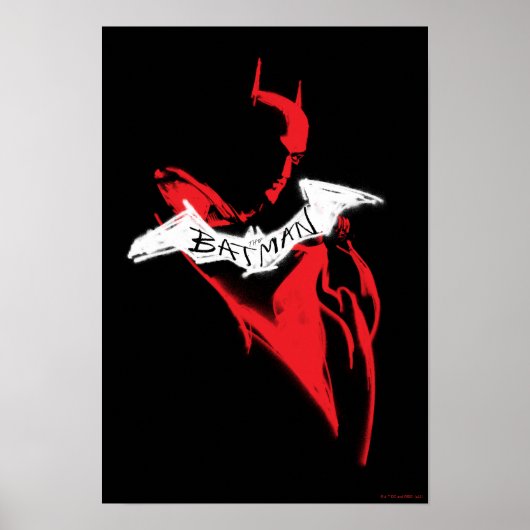 Die Batman Spraypaint-Kontur Poster (Vorne)