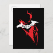 Die Batman Spraypaint-Kontur Postkarte (Vorne/Hinten)