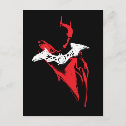 Die Batman Spraypaint-Kontur Postkarte (Vorderseite)