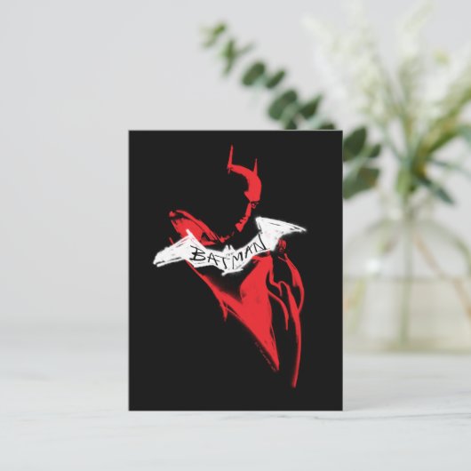 Die Batman Spraypaint-Kontur Postkarte (Stehend Vorderseite)