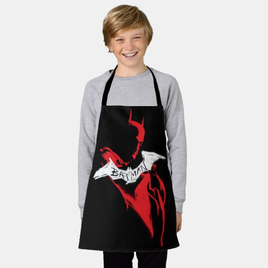 Die Batman Spraypaint-Kontur Schürze (Getragen)