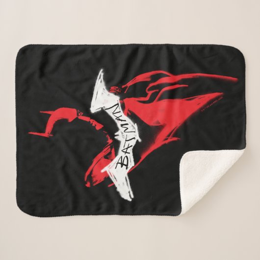 Die Batman Spraypaint-Kontur Sherpadecke (Vorderseite (Horizontal))