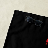 Die Batman Spraypaint-Kontur Strandtuch (Beispiel)