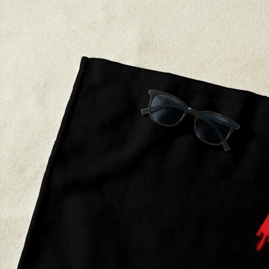 Die Batman Spraypaint-Kontur Strandtuch (Beispiel)