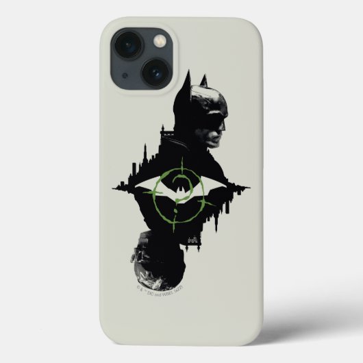 Die Batman- und die Riddler-Grafik Case-Mate iPhone Hülle (Rückseite)