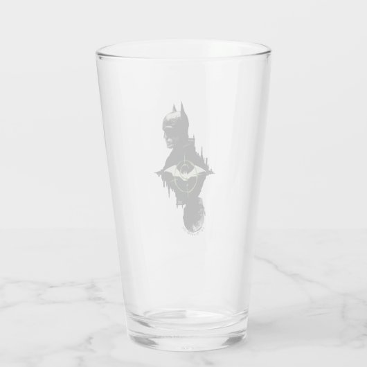 Die Batman- und die Riddler-Grafik Glas (Rückseite)