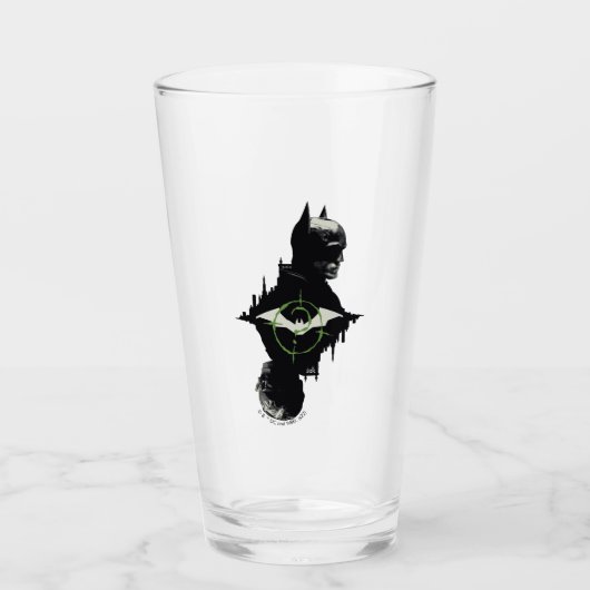 Die Batman- und die Riddler-Grafik Glas (Vorderseite)