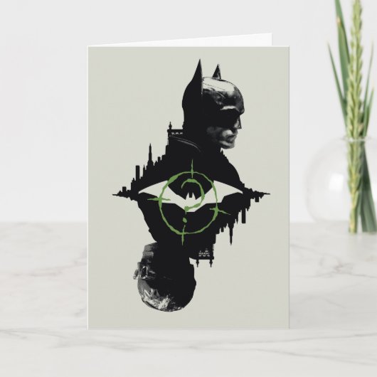 Die Batman- und die Riddler-Grafik Karte (Vorderseite)
