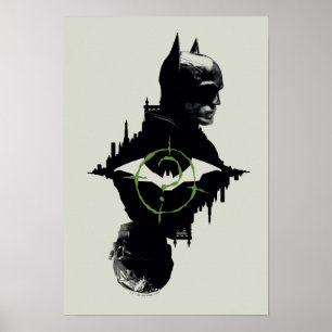 Die Batman- und die Riddler-Grafik Poster