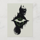 Die Batman- und die Riddler-Grafik Postkarte (Vorderseite)