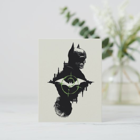 Die Batman- und die Riddler-Grafik Postkarte (Stehend Vorderseite)