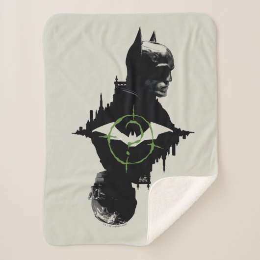 Die Batman- und die Riddler-Grafik Sherpadecke (Vorderseite)