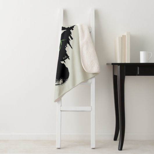 Die Batman- und die Riddler-Grafik Sherpadecke (Beispiel)