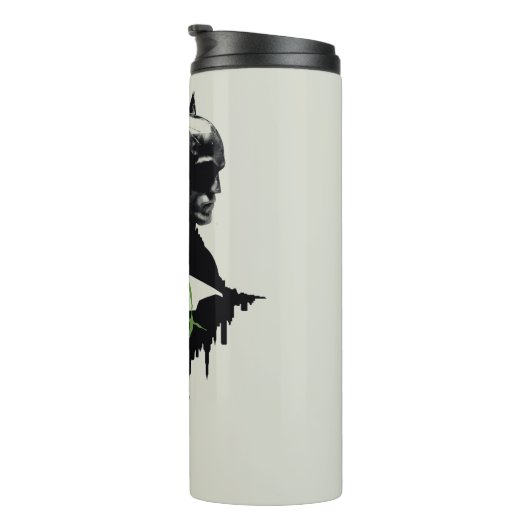 Die Batman- und die Riddler-Grafik Thermosbecher (Nach rechts gedreht)