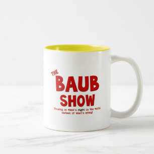 Die Baub Show 15 Unze-Kaffee-Tasse Zweifarbige Tasse