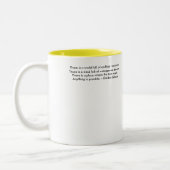 Die Baub Show 15 Unze-Kaffee-Tasse Zweifarbige Tasse (Links)