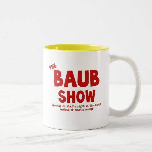 Die Baub Show 15 Unze-Kaffee-Tasse Zweifarbige Tasse (Rechts)