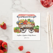 Die Bauer der Umgebung vertreiben Babydusche Serviette (Beispiel)