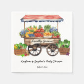 Die Bauer der Umgebung vertreiben Babydusche Serviette (Vorderseite)