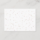 Die Bauern der kleinen Familie verkaufen ihre Baby Begleitkarte (Rückseite)